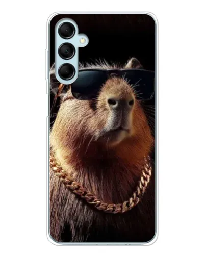Чехол для Samsung Galaxy M16 с картинкой «Капибара золотая цепь» Чехол для Samsung Galaxy M16 с картинкой «Капибара золотая цепь»