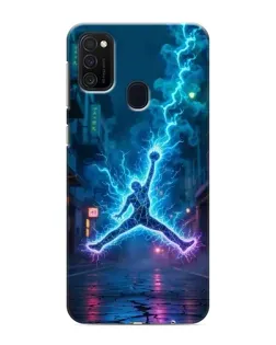 Чехол для Samsung Galaxy M21 с картинкой «Jordan Gold Jumpman»