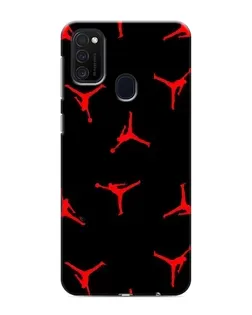 Чехол для Samsung Galaxy M21 с картинкой «Jordan Red Pattern»