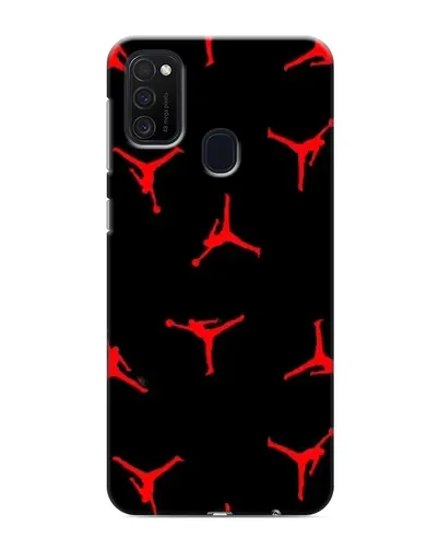 Чехол для Samsung Galaxy M21 с картинкой «Jordan Red Pattern»