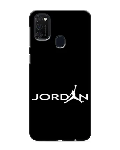 Чехол для Samsung Galaxy M21 с картинкой «Jordan White Logo»
