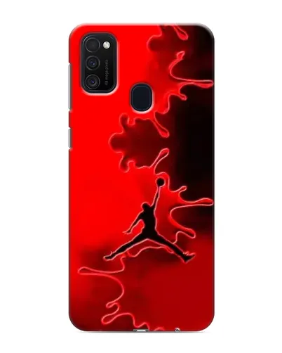 Чехол для Samsung Galaxy M21 с картинкой «Jordan Red Smoke»