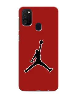 Чехол для Samsung Galaxy M21 с картинкой «Jordan Red Back»