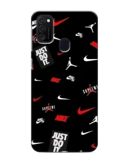 Чехол для Samsung Galaxy M21 с картинкой «Nike Mix Pattern»