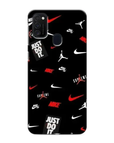 Чехол для Samsung Galaxy M21 с картинкой «Nike Mix Pattern»