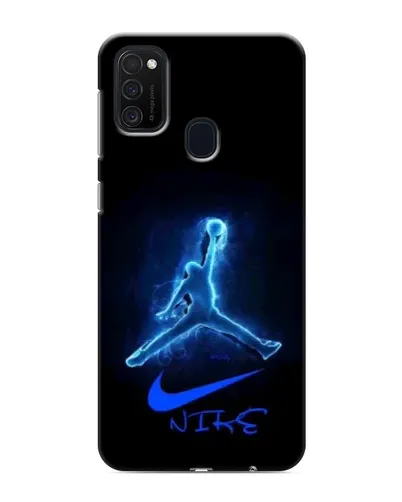 Чехол для Samsung Galaxy M21 с картинкой «Jordan Neon Blue»