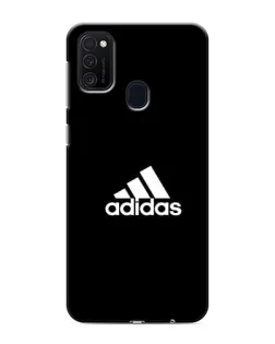 Чехол для Samsung Galaxy M21 с картинкой «Черная классика Adidas»