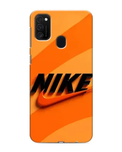Чехол для Samsung Galaxy M21 с картинкой «Оранжевый драйв Nike»