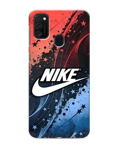 Чехол для Samsung Galaxy M21 с картинкой «Градиентный принт Найк»