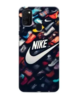 Чехол для Samsung Galaxy M21 с картинкой «Коллекция кроссовок Nike»