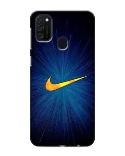 Чохол для Samsung Galaxy M21 з картинкою «Синій пульс Nike»