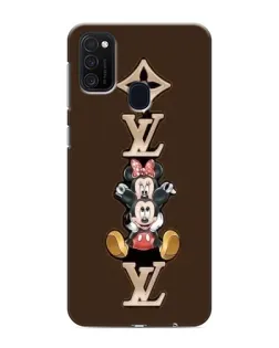 Чехол для Samsung Galaxy M21 с картинкой «LV и Микки Маус»