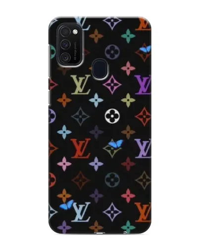 Чехол для Samsung Galaxy M21 с картинкой «Цветная монограмма LV» Чехол для Samsung Galaxy M21 с картинкой «Цветная монограмма LV»