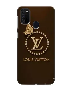 Чехол для Samsung Galaxy M21 с картинкой «LV — золотая печать»