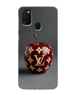 Чехол для Samsung Galaxy M21 с картинкой «Красное яблоко LV»