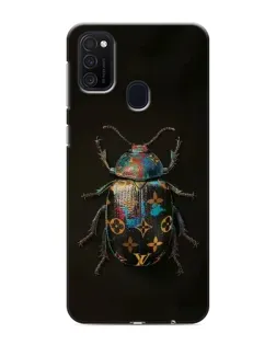 Чехол для Samsung Galaxy M21 с картинкой «LV — мраморный принт»