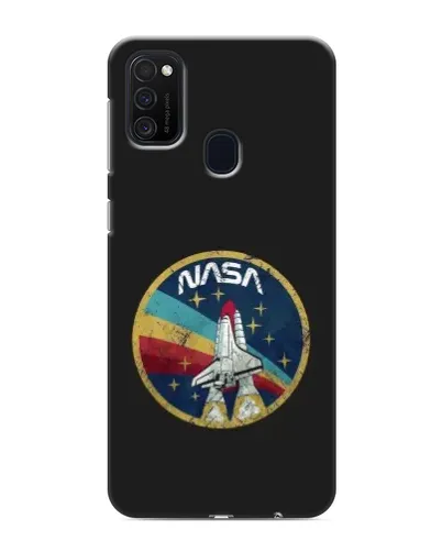 Чехол для Samsung Galaxy M21 с картинкой «NASA — эмблема миссии»