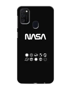 Чехол для Samsung Galaxy M21 с картинкой «NASA — технический принт»