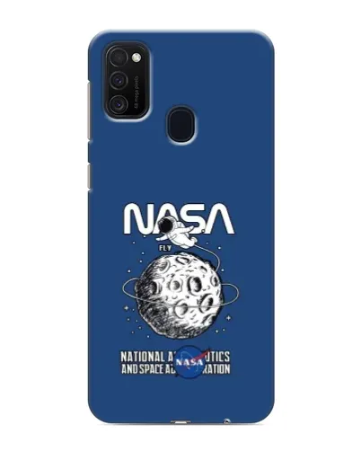Чехол для Samsung Galaxy M21 с картинкой «NASA — лунная миссия»
