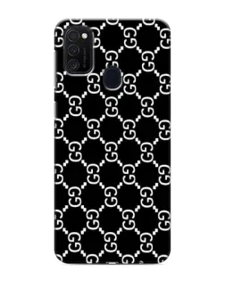 Чехол для Samsung Galaxy M21 с картинкой «Gucci — сетчатый паттерн»