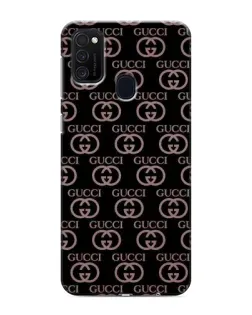 Чехол для Samsung Galaxy M21 с картинкой «Классическая монограмма Gucci»