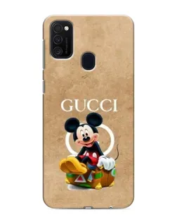 Чехол для Samsung Galaxy M21 с картинкой «Микки Маус Gucci — крафт»