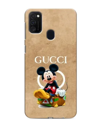 Чехол для Samsung Galaxy M21 с картинкой «Микки Маус Gucci — крафт»