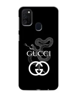 Чехол для Samsung Galaxy M21 с картинкой «Gucci — серебряная змея»