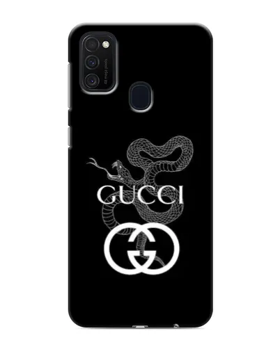 Чехол для Samsung Galaxy M21 с картинкой «Gucci — серебряная змея»