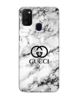 Чехол для Samsung Galaxy M21 с картинкой «Gucci — мраморный шик»