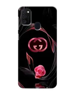 Чехол для Samsung Galaxy M21 с картинкой «Gucci — неоновая роза»