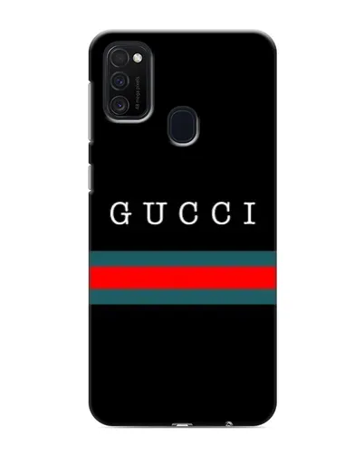 Чехол для Samsung Galaxy M21 с картинкой «Gucci — красный пояс»