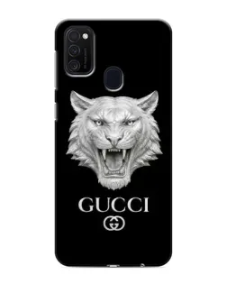 Чохол для Samsung Galaxy M21 з картинкою «Gucci — срібний лев»