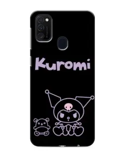 Чехол для Samsung Galaxy M21 с картинкой «Kuromi — черный минимализм»
