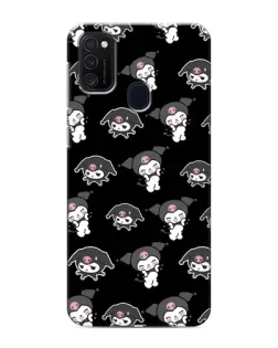 Чехол для Samsung Galaxy M21 с картинкой «Черный паттерн Kuromi» Чехол для Samsung Galaxy M21 с картинкой «Черный паттерн Kuromi»
