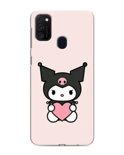 Чехол для Samsung Galaxy M21 с картинкой «Kuromi и сердце»