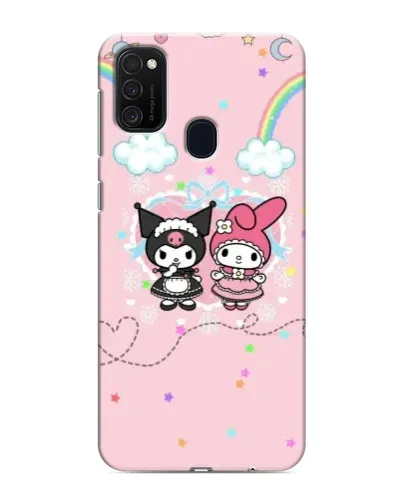 Чехол для Samsung Galaxy M21 с картинкой «My Melody и Kuromi»