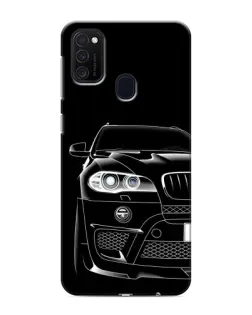 Чехол для Samsung Galaxy M21 с картинкой «Темный силуэт BMW»