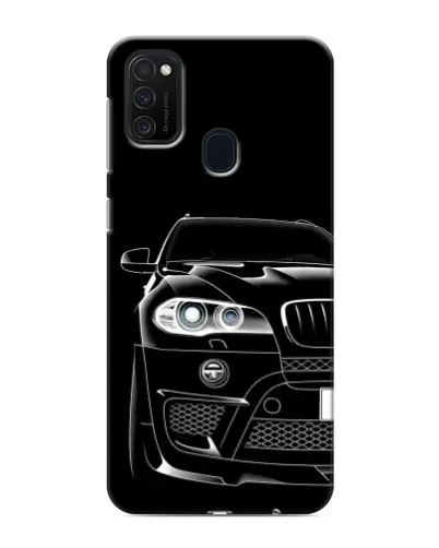 Чехол для Samsung Galaxy M21 с картинкой «Темный силуэт BMW»