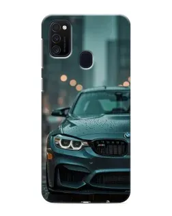 Чехол для Samsung Galaxy M21 с картинкой «BMW в огнях города»