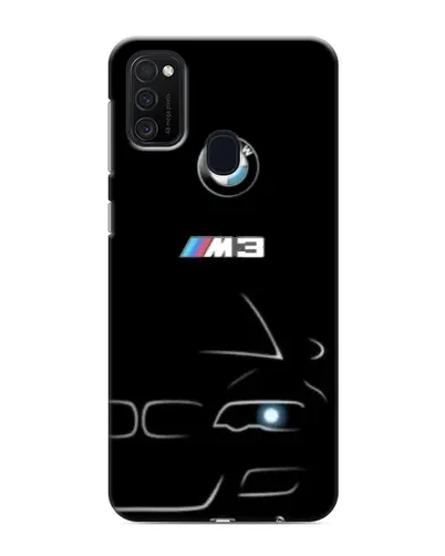 Чехол для Samsung Galaxy M21 с картинкой «Минималистичный принт BMW M3»