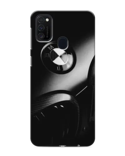 Чехол для Samsung Galaxy M21 с картинкой «Эмблема BMW — макро»