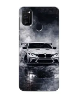 Чехол для Samsung Galaxy M21 с картинкой «BMW сквозь туман»