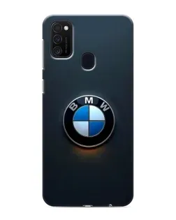 Чехол для Samsung Galaxy M21 с картинкой «Логотип BMW — минимализм»