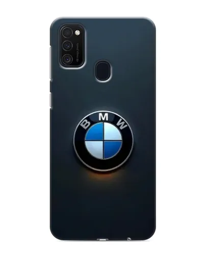 Чехол для Samsung Galaxy M21 с картинкой «Логотип BMW — минимализм»