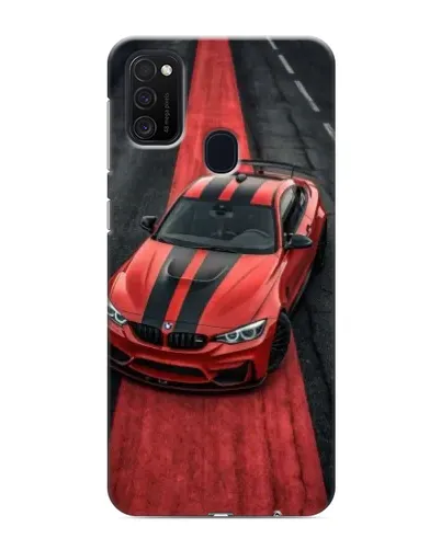 Чехол для Samsung Galaxy M21 с картинкой «BMW на красной дорожке»