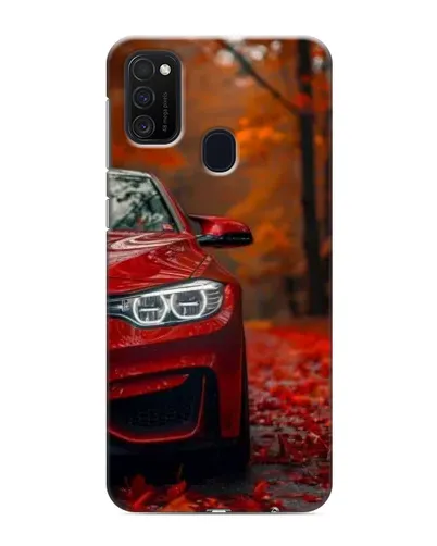Чехол для Samsung Galaxy M21 с картинкой «Осенняя BMW M4»