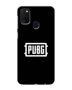 Чехол для Samsung Galaxy M21 с картинкой «Лого BMW — металлический блеск»