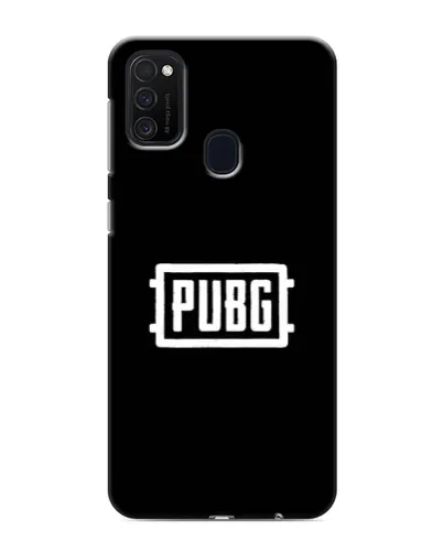 Чехол для Samsung Galaxy M21 с картинкой «Лого BMW — металлический блеск»