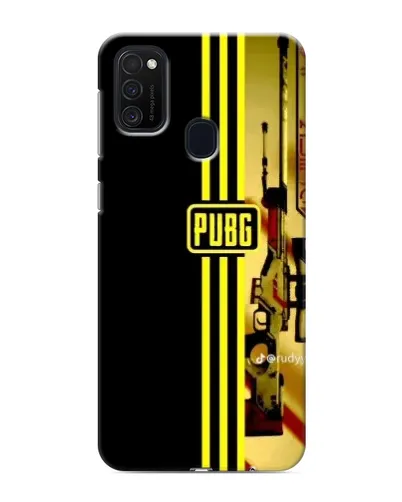 Чехол для Samsung Galaxy M21 с картинкой «PUBG — камуфляжный шлем»
